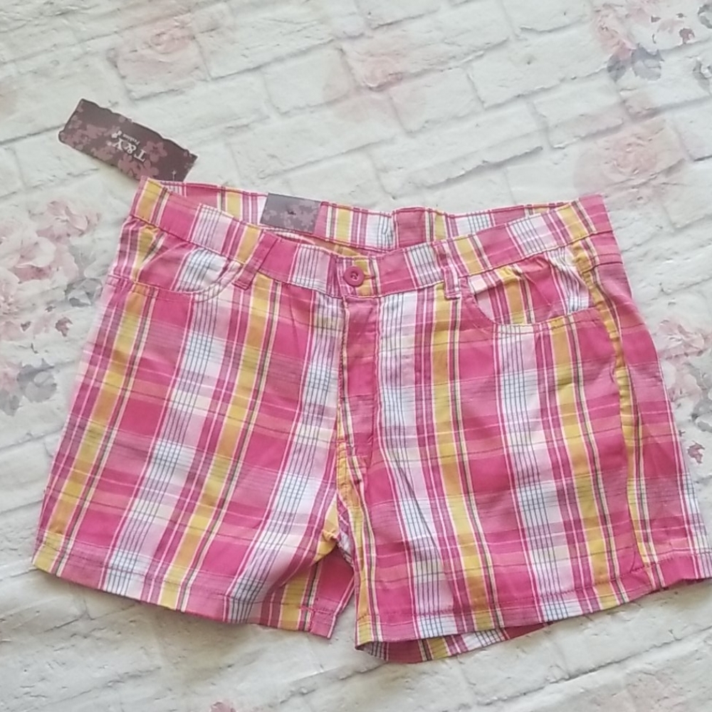 T&Y Fashion Junior Plaid Shorts